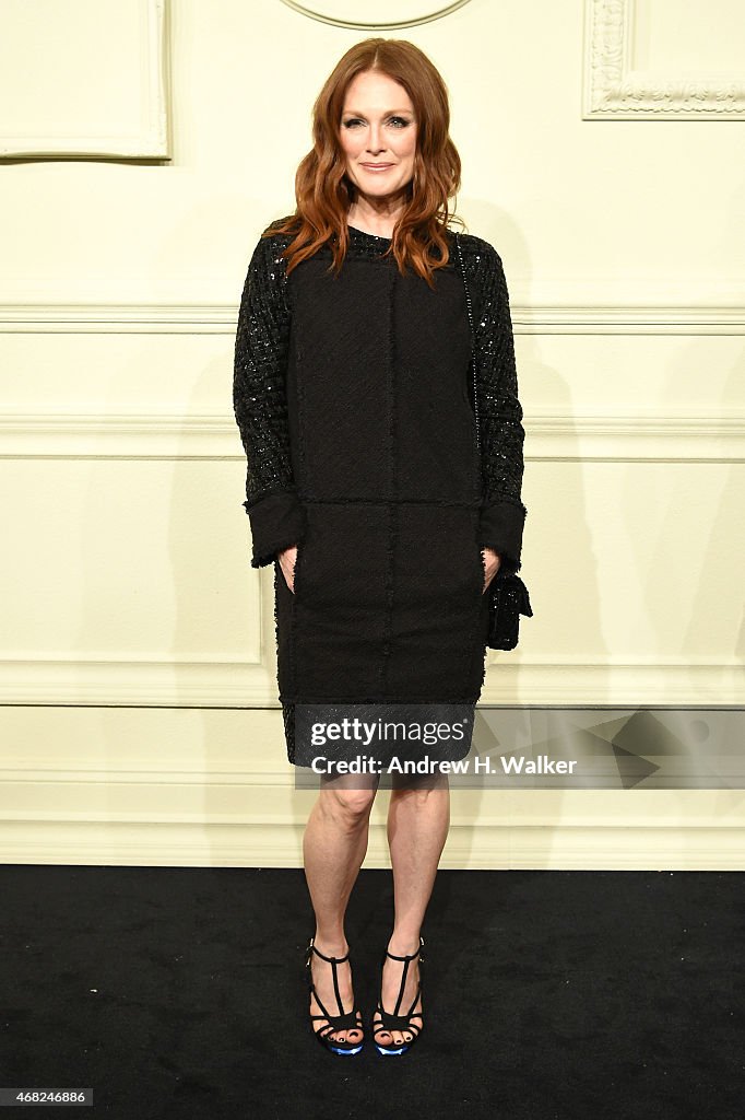 CHANEL Paris-Salzburg 2014/15 Metiers d'Art Collection In New York City - Arrivals