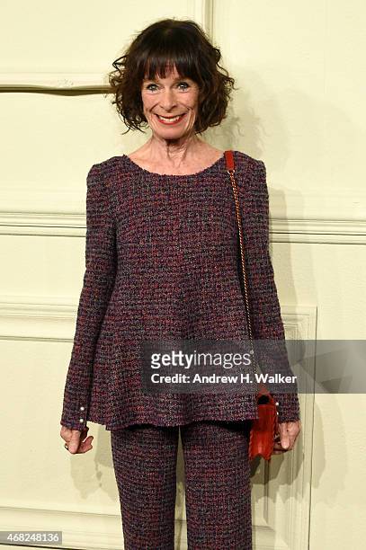 Actress Geraldine Chaplin attends the CHANEL Paris-Salzburg 2014/15 Metiers d'Art Collection in New York City at the Park Avenue Armory on March 31,...