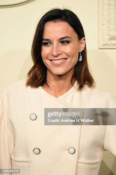 Loan Chabanol attends the CHANEL Paris-Salzburg 2014/15 Metiers d'Art Collection in New York City at the Park Avenue Armory on March 31, 2015 in New...