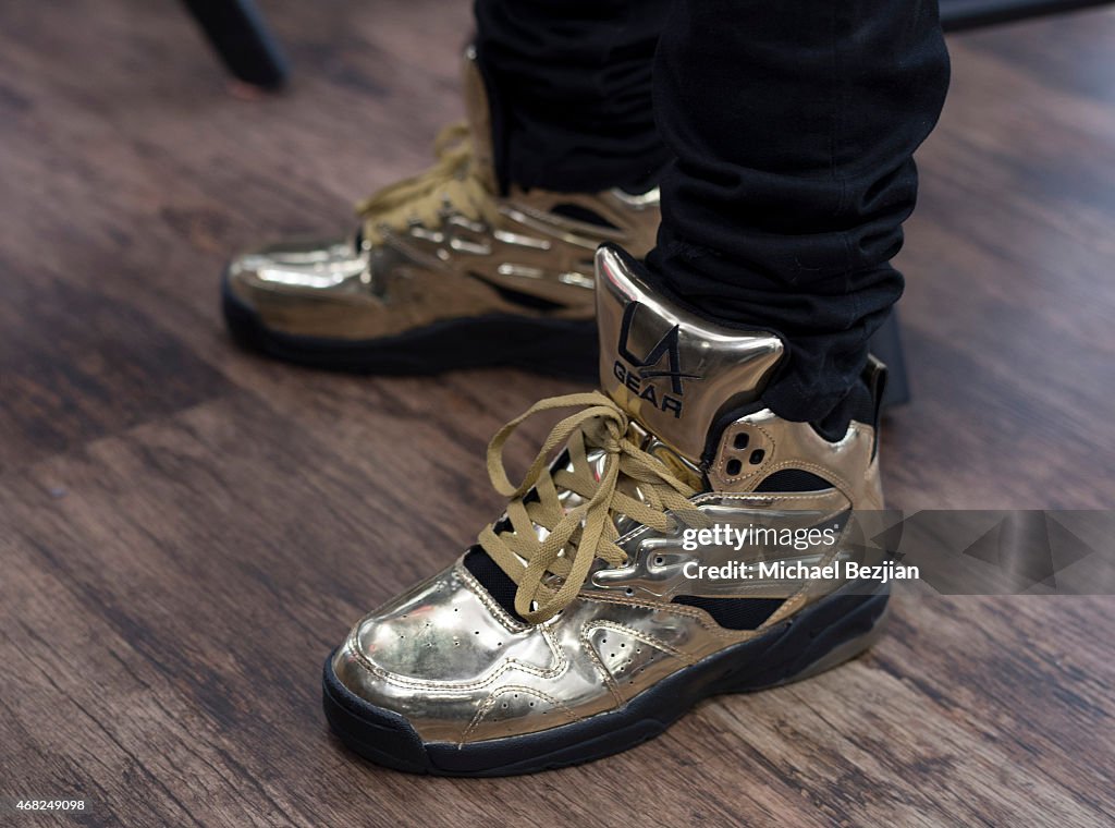 L.A. Gear And TYGA Present The Liquid Gold Shoe Launch At Shiekh Shoes