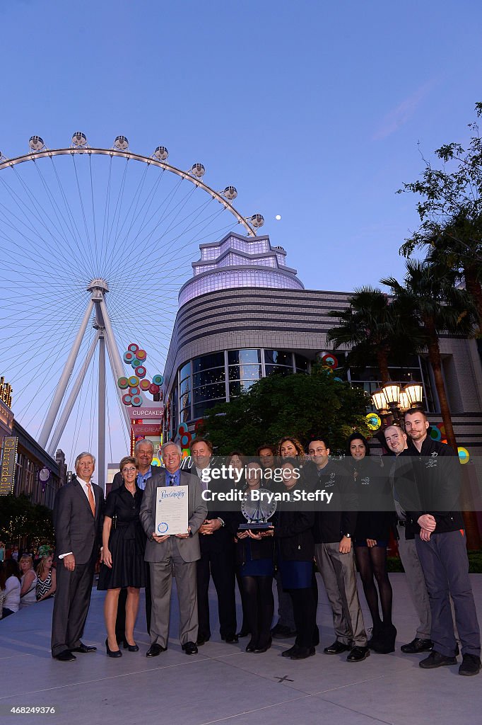 Clark County Commissioners Present The Las Vegas Icon Award to Caesars Entertainment Leadership