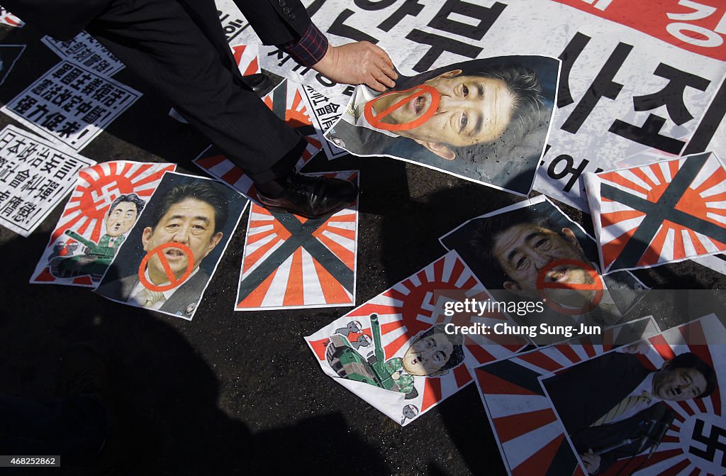 Activists Hold-Anti Japan Rally In Seoul