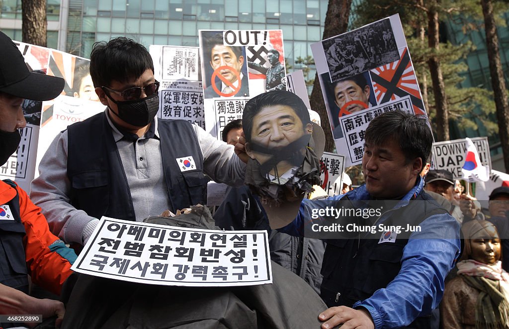 Activists Hold-Anti Japan Rally In Seoul