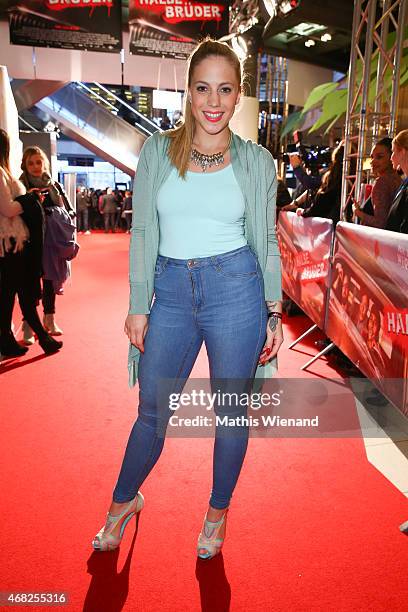 Christina Klein "LaFee" attends the German premiere of the film 'Halbe Brueder' at Cinedome Mediapark on March 31, 2015 in Cologne, Germany.