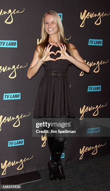 Model Elena Kurnosova attends the premiere of TV Land's "Younger" at Landmark's Sunshine Cinema on March 31, 2015 in New York City.