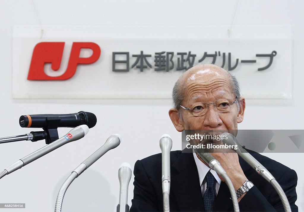 Japan Post Holdings Co. President Taizo Nishimuro News Conference
