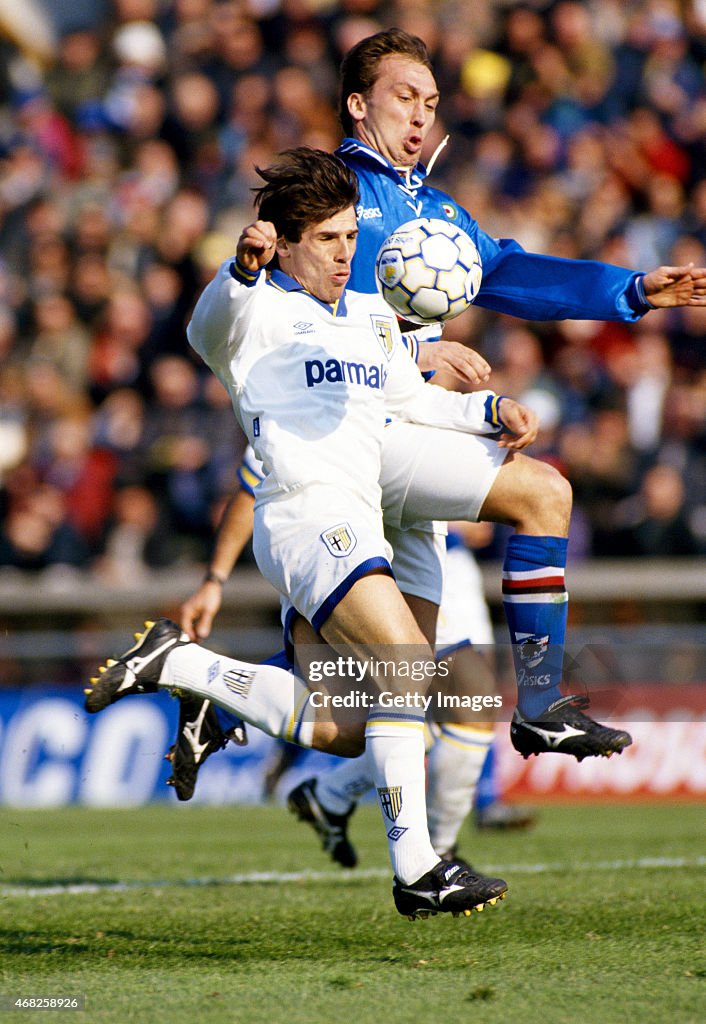 Gianfranco Zola and David Platt