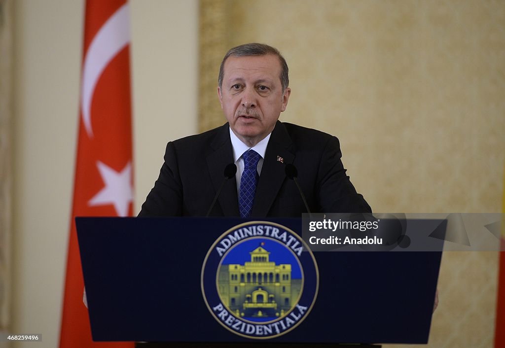 Turkish President Recep Tayyip Erdogan visits Romania