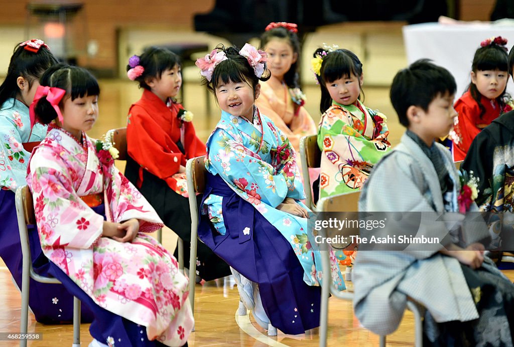 Elementary School Welcomes New Pupils In Ofunato