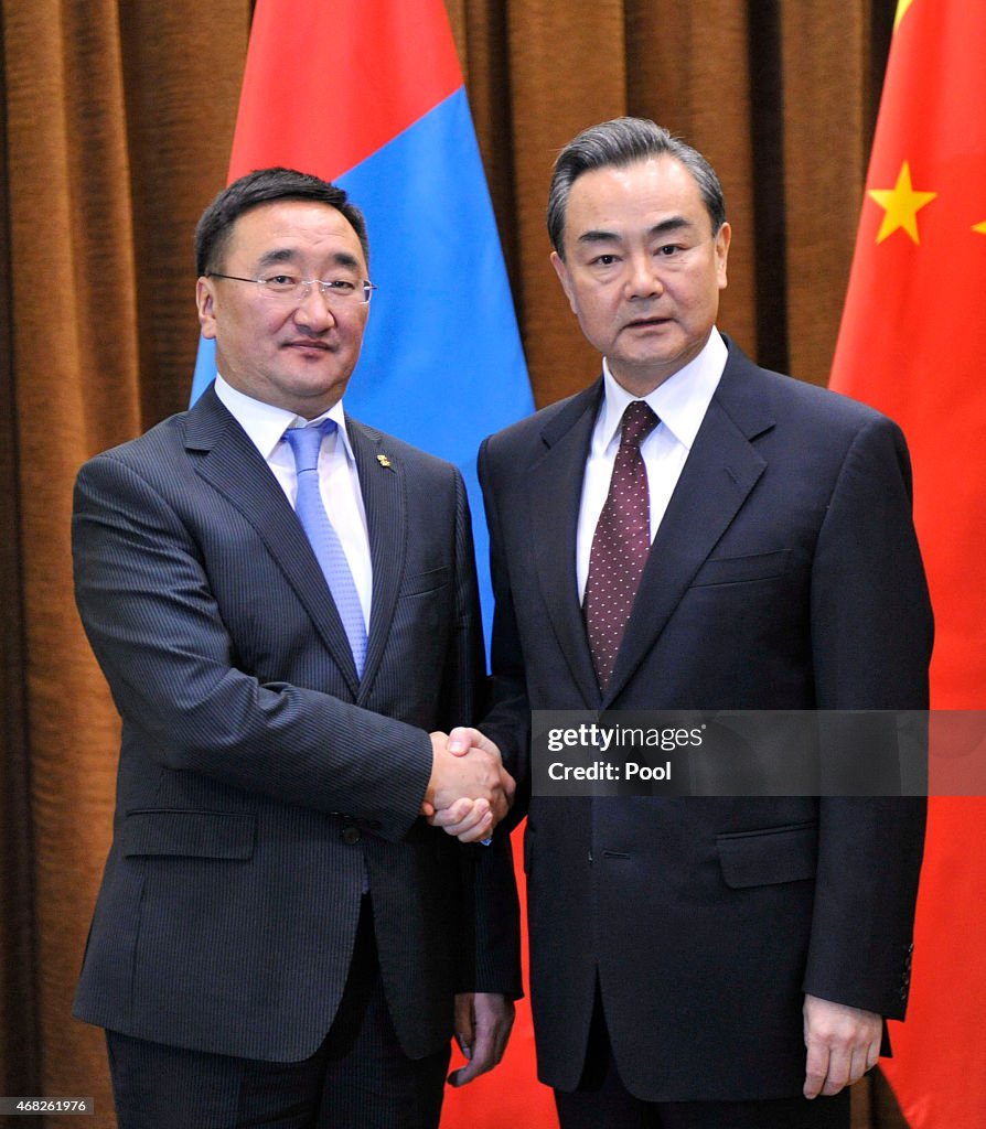 Chinese Foreign Minister Wang Yi Meets With Mongolian Foreign Minister Lundeg Purevsuren