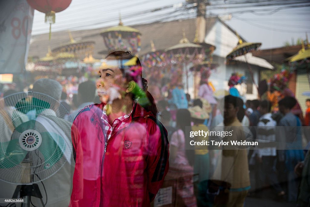 Buddhist Monks Gather For Poy Sang Long Ordination Ceremony