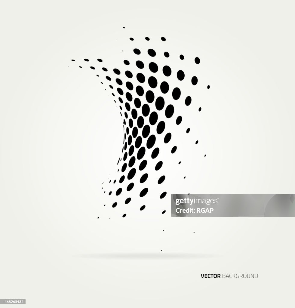 Vector halftone dots