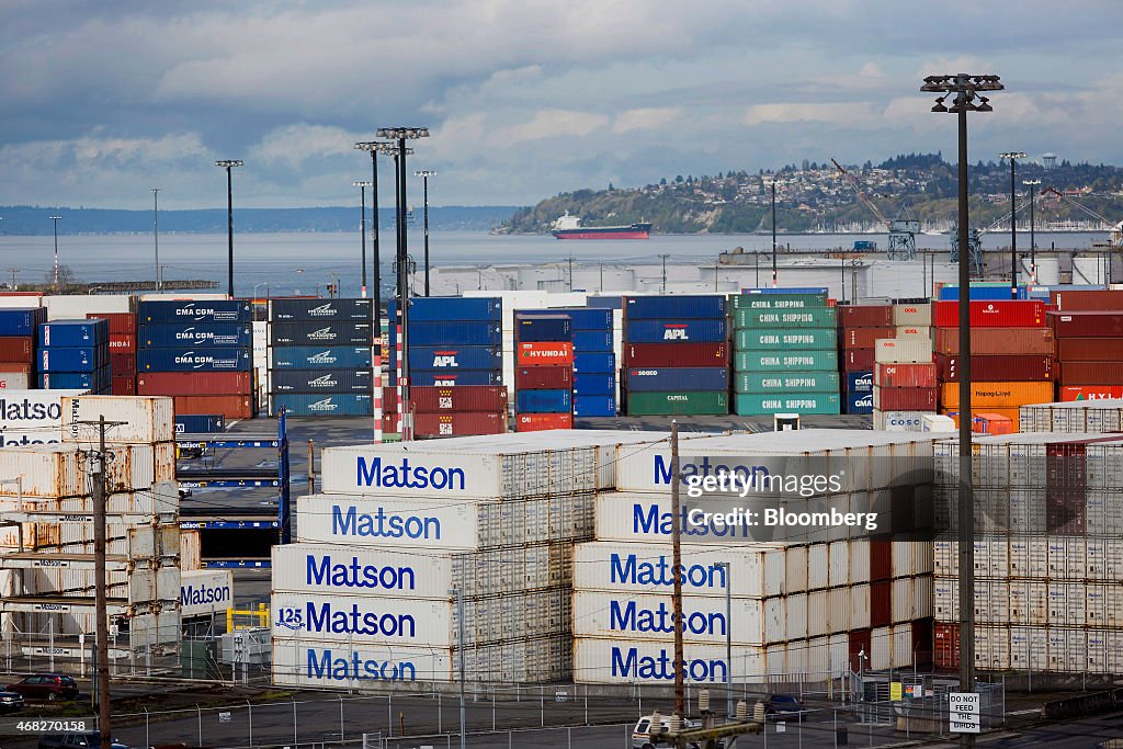 Operations At The Port Of Seattle Ahead Of International Trade Balance Figures