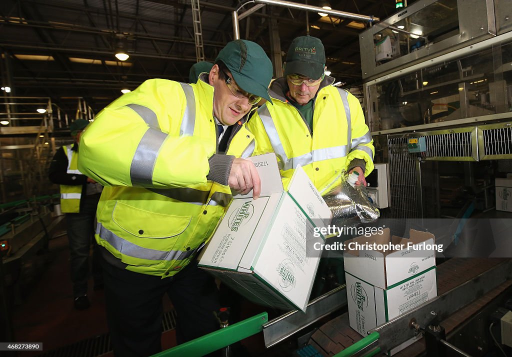 George Osborne Gives An Election Speech In Yorkshire