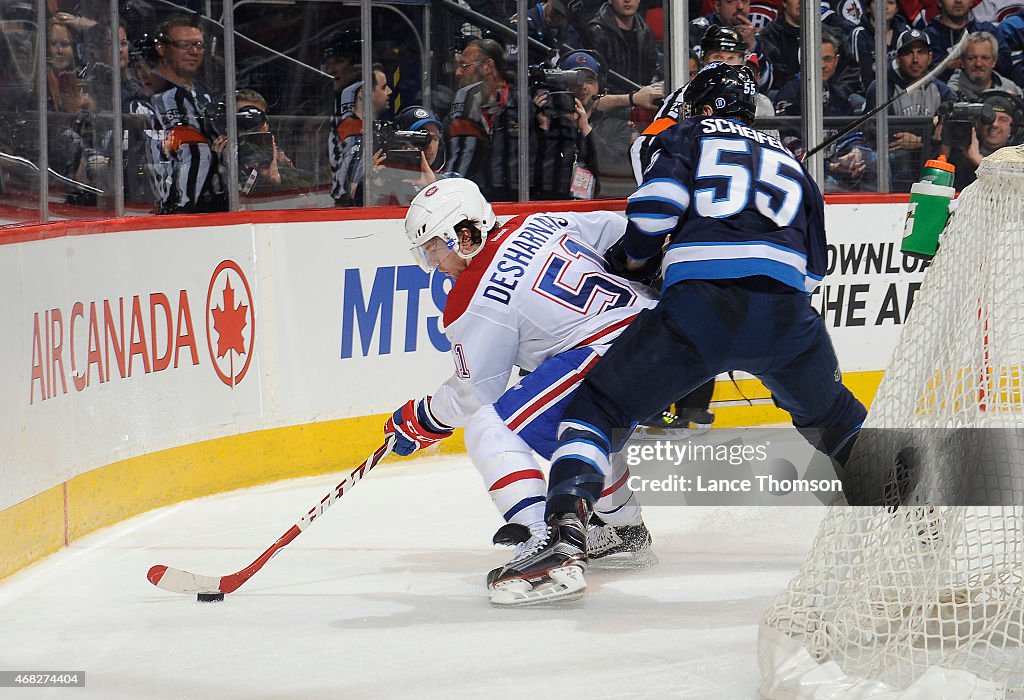 Montreal Canadiens v Winnipeg Jets