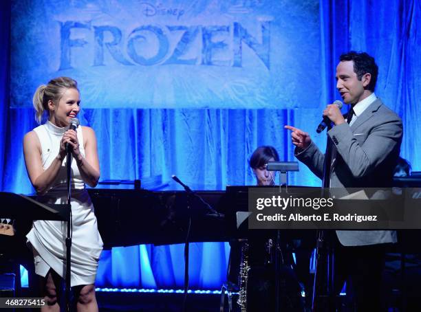 The music of Disney's "Frozen" was celebrated with live performances at Los Angeles Vibrato Grill Jazz club tonight. Kristen Bell , Idina Menzel ,...