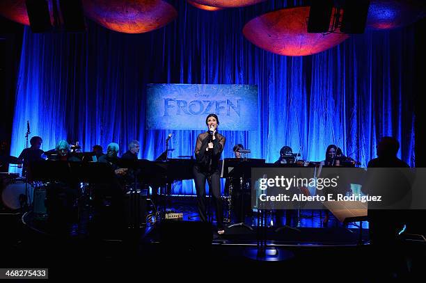 The music of Disney's "Frozen" was celebrated with live performances at Los Angeles Vibrato Grill Jazz club tonight. Kristen Bell , Idina Menzel ,...