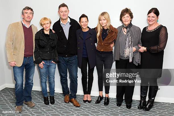 Actor/writer Steve Coogan, producer Tracey Seaward, writer Jeff Pope, producer Gabrielle Tana, actress Sophie Kennedy Clark, Philomena Lee and her...