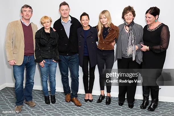 Actor/writer Steve Coogan, producer Tracey Seaward, writer Jeff Pope, producer Gabrielle Tana, actress Sophie Kennedy Clark, Philomena Lee and her...