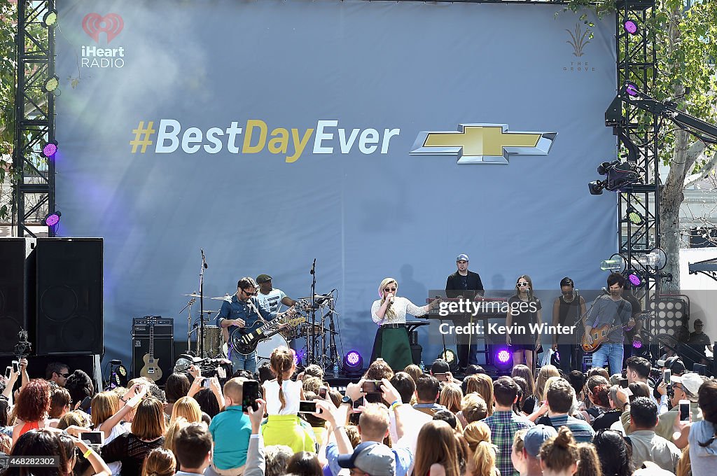 Kelly Clarkson For Chevrolet's Best Day Ever With iHeartRadio At The Grove Los Angeles