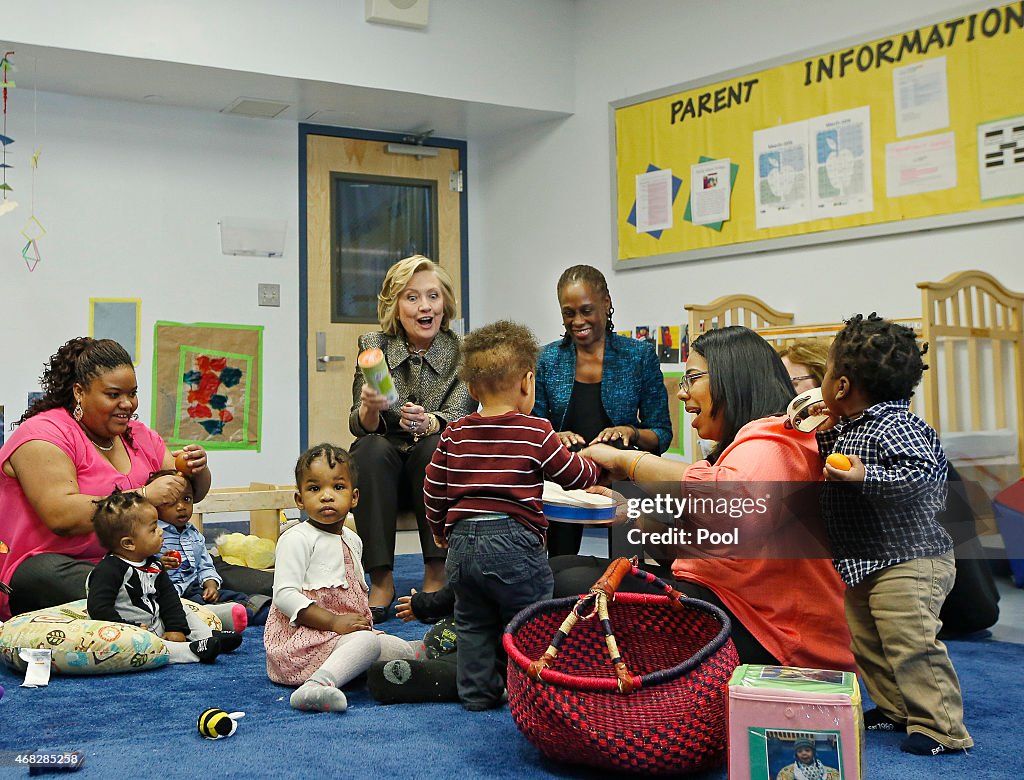 Hillary Clinton And NYC's First Lady Announce Childhood Dev'pt Initiative