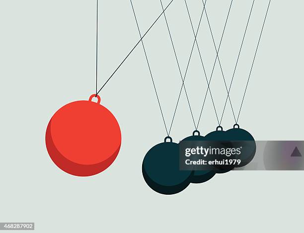 stockillustraties, clipart, cartoons en iconen met motion pendulum-illustration - perpetuum mobile beweging