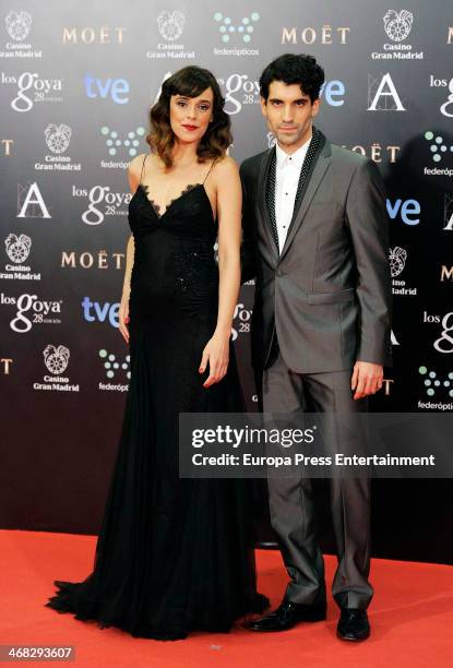 Tamar Novas attends Goya Cinema Awards 2014 at Centro de Congresos Principe Felipe on February 9, 2014 in Madrid, Spain.