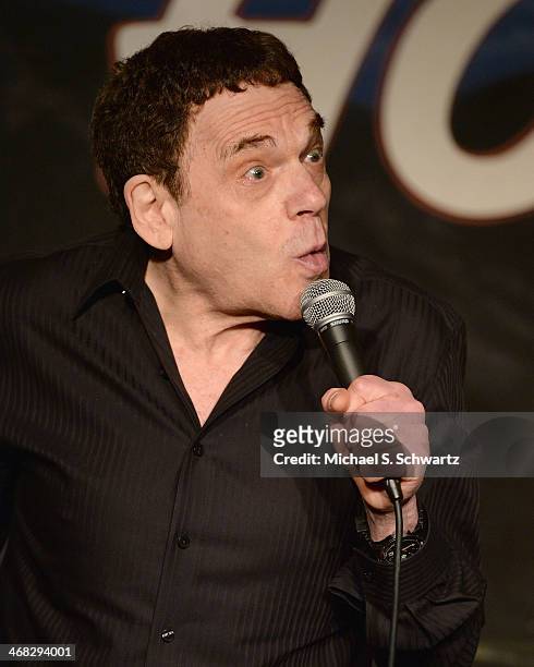 Comedian Charles Fleischer performs during his appearance at The Ice House Comedy Club on February 9, 2014 in Pasadena, California.