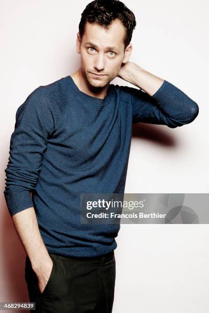 Actor Florian Stetter by Photographer Francois Berthier for the Contour Collection poses during the 64th Berlinale International Film Festival on...