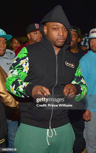 Rapper Freekey Zekey of the group 'The Diplomats' attends the Dipset Official Reunion at Compound on March 28, 2015 in Atlanta, Georgia.