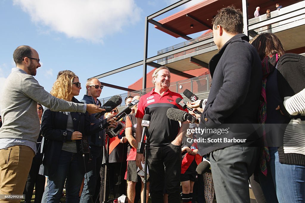 Essendon Bombers Media & Training Session