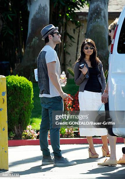 Josh Bowman is seen on the movie set of 'Revenge' on October 01, 2012 in Los Angeles, California.