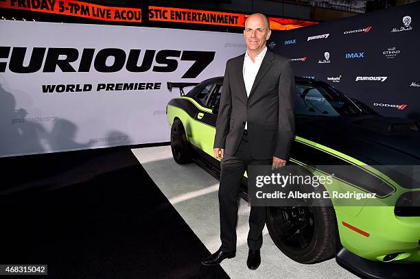 Producer Neal H. Moritz attends Universal Pictures' "Furious 7" premiere at TCL Chinese Theatre on April 1, 2015 in Hollywood, California.