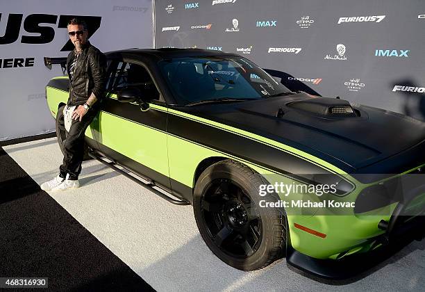 Personality Richard Rawlings attends the Furious 7 Los Angeles Premiere Sponsored by Dodge at TCL Chinese 6 Theatres on April 1, 2015 in Hollywood,...