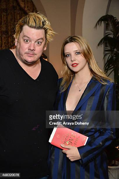 John William Codling and Greta Bellamacina attend a private cocktail party to celebrate the launch of With Love: A Collection of Contemporary British...