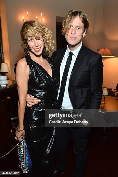 Laura Duncan and Matthew Bedard attend a private cocktail party to celebrate the launch of With Love: A Collection of Contemporary British Love...