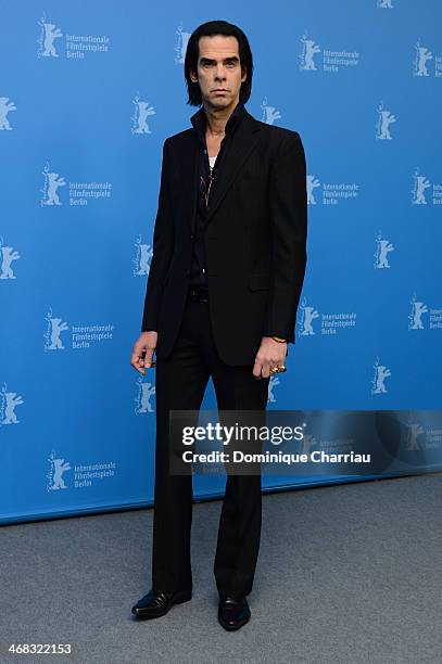 Actor and singer Nick Cave attends the '20.000 Days on Earth' photocall during 64th Berlinale International Film Festival at Grand Hyatt Hotel on...