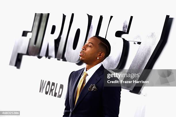 Actor/recording artist Ludacris arrives at the Premiere Of Universal Pictures' "Furious 7" at TCL Chinese Theatre on April 1, 2015 in Hollywood,...