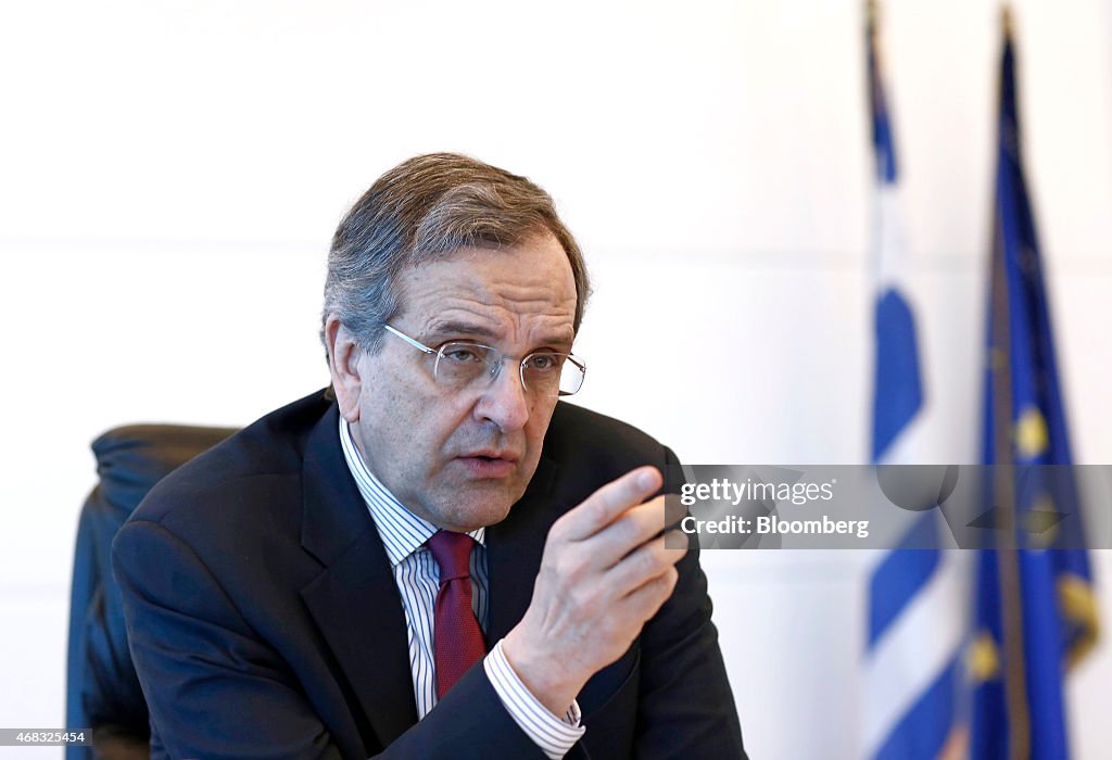 Greek Opposition Leader Antonis Samaras Interview