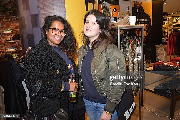 Bloggers Tanya Canacoo from Elle Comme Lui and Valentine Cinier from Paulette Magazine attend The New Balance Pop Up Store Press Launch Party At...