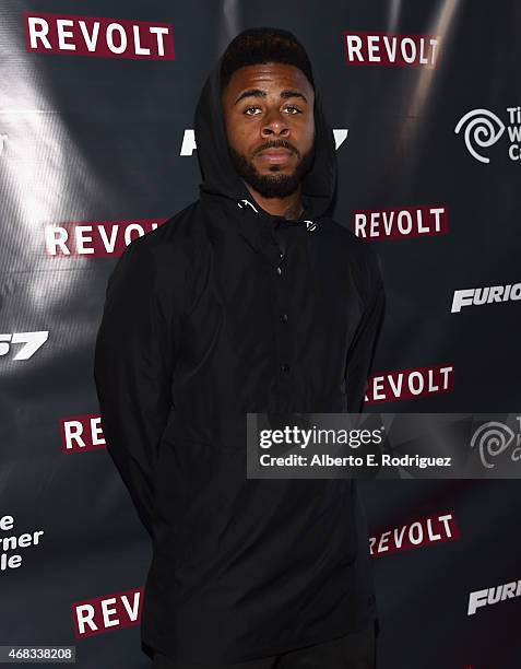 Rapper Sage the Gemini attends Revolt Live Hosts Exclusive "Furious 7" Takeover with Musical Performances From the Official Motion Picture Soundtrack...