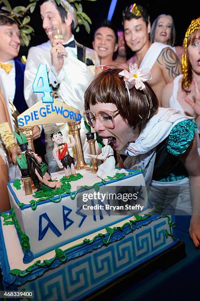 Cast member Joy Jenkins attends the show's fourth anniversary party at Caesars Palace on April 1, 2015 in Las Vegas, Nevada.