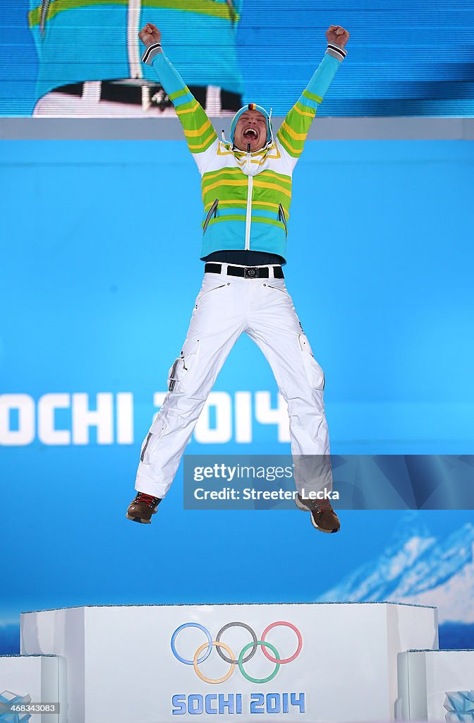 Medal Ceremony - Winter Olympics Day 3