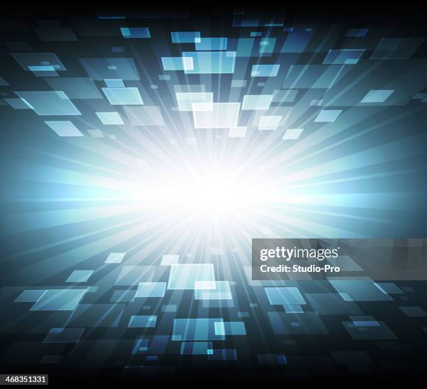 abstract digital cyberspace background - cyberspace stock illustrations