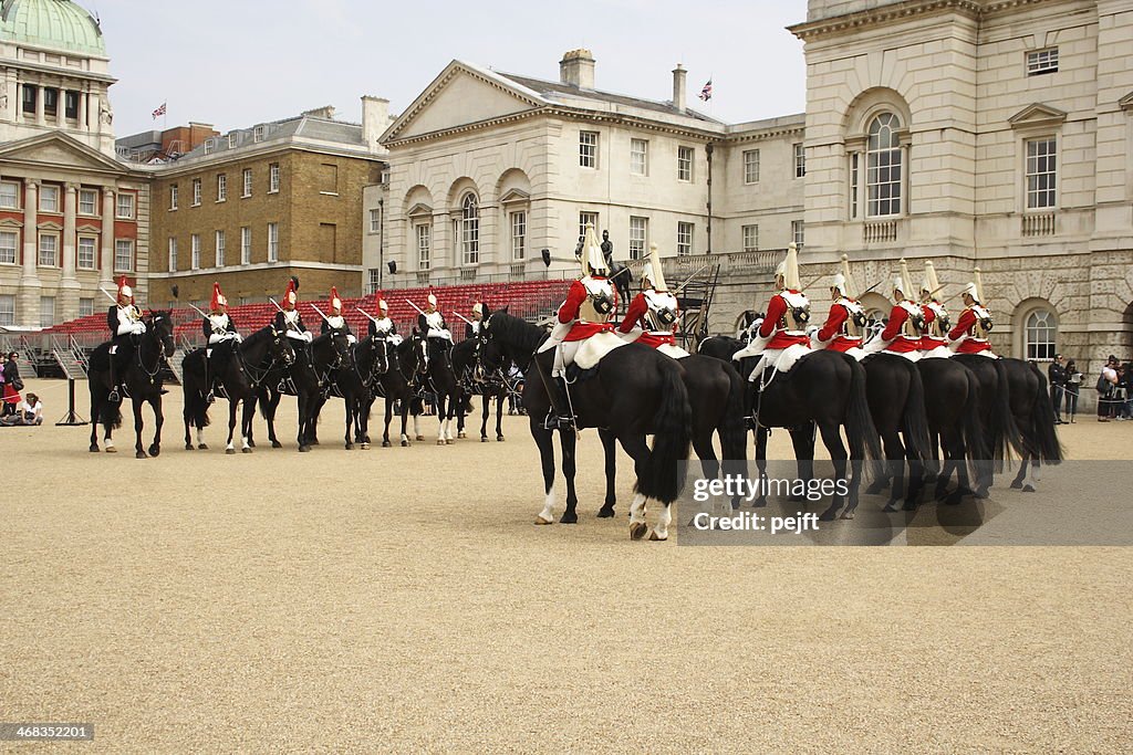 Household Cavalry troca da guarda