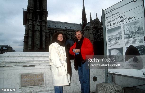 "Gernot Endemann, Ehefrau Jocelyne Boisseau am in Paris, Frankreich. "