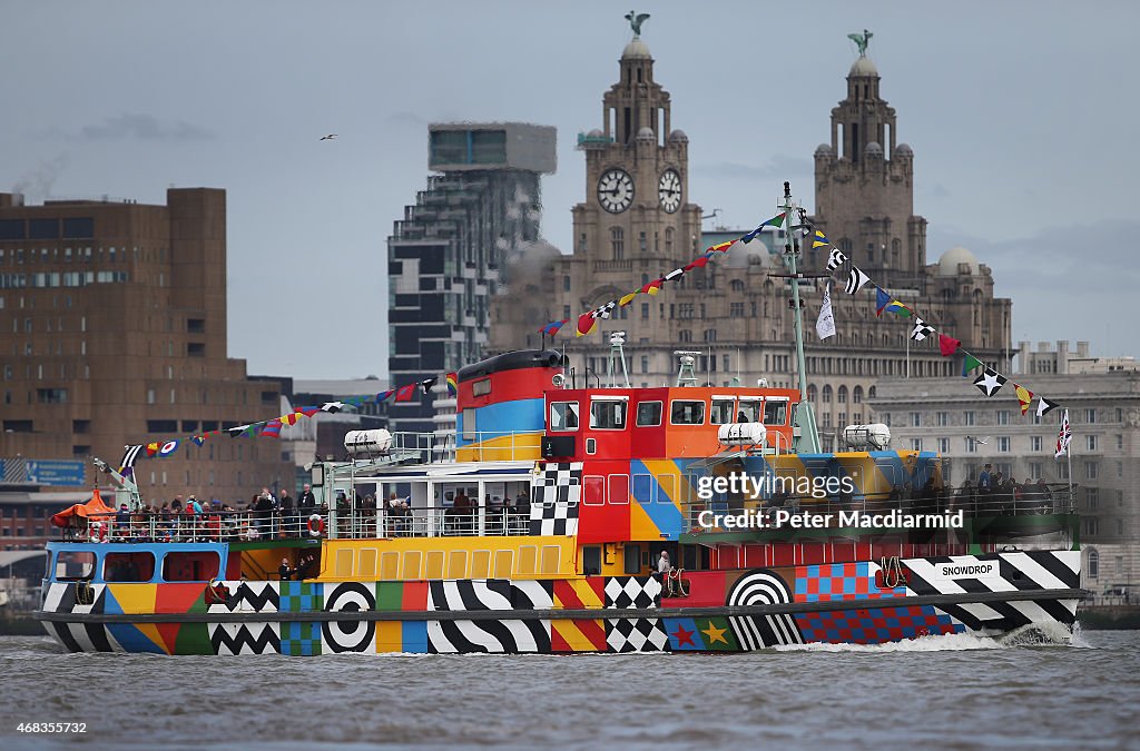 Peter Blake Creates A Dazzle Ferry On The Mersey