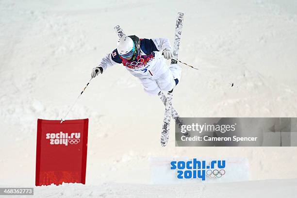 Patrick Deneen of the United States competes in the Men's Moguls Finals on day three of the Sochi 2014 Winter Olympics at Rosa Khutor Extreme Park on...