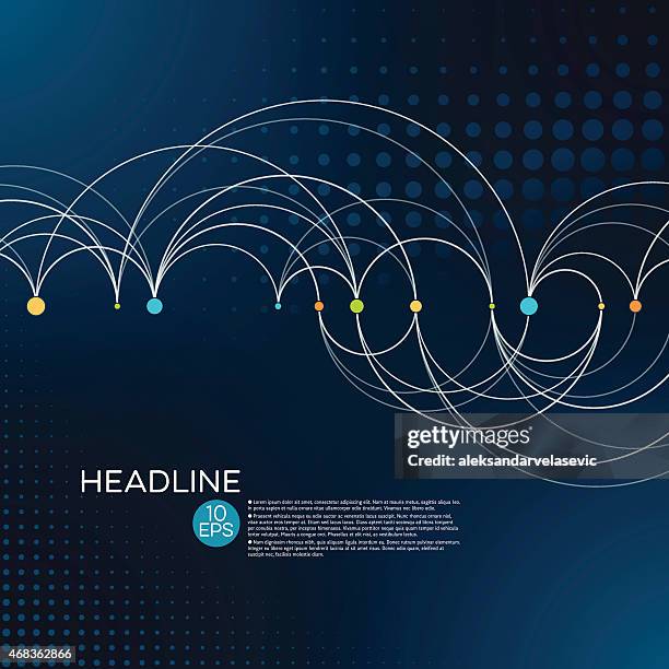 abstract connection background - connecting dots stock illustrations