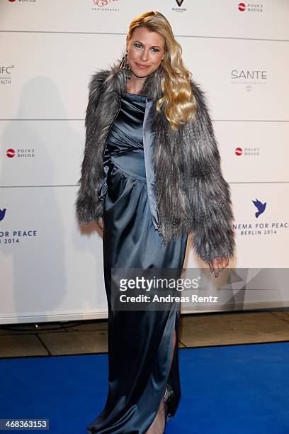 Nadine Krueger arrives for the Cinema For Peace 2014 - Gala at Konzerthaus Am Gendarmenmarkt on February 10, 2014 in Berlin, Germany.